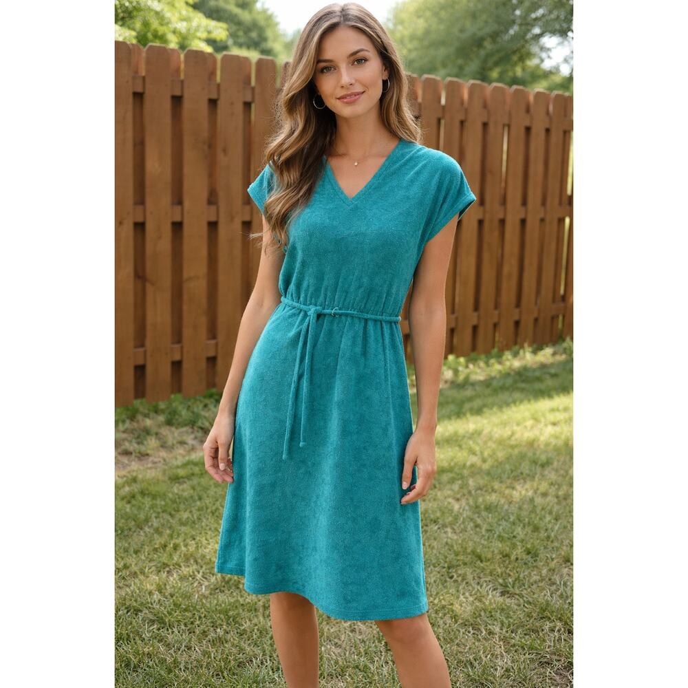 Vintage 1970's era Sporty Terry cloth Dress